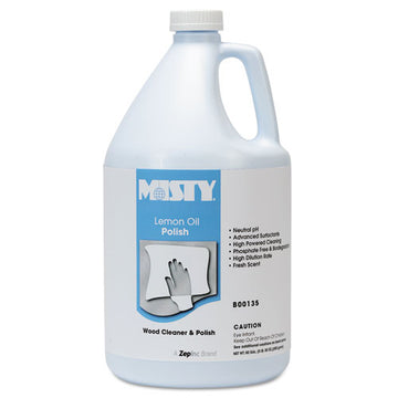 Misty® Lemon Oil Furniture Polish, Lemon Scent, 1 Gal Bottle, 4-carton freeshipping - TVN Wholesale